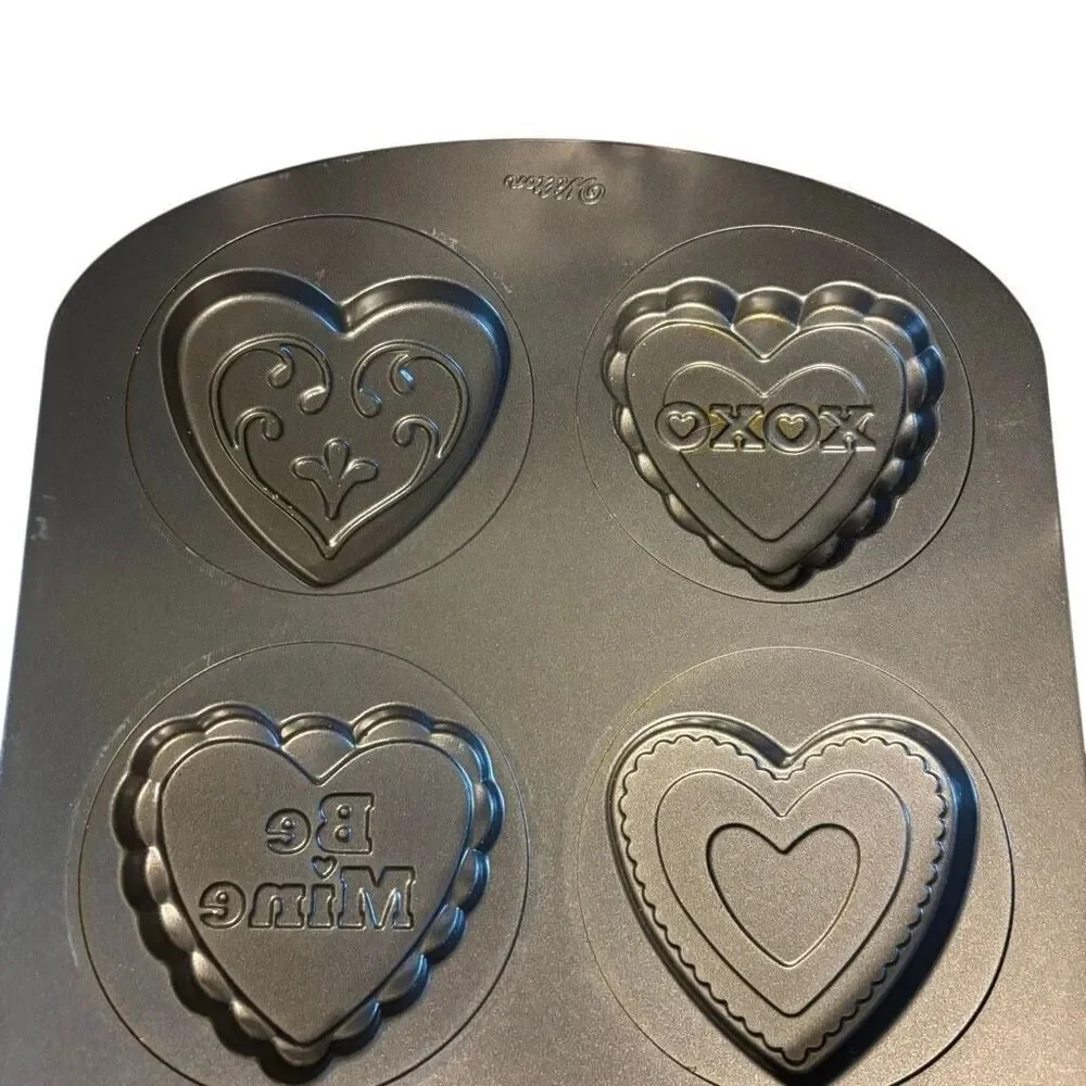 Wilton Valentines Day Heart Shaped Metal Cookie Pan
